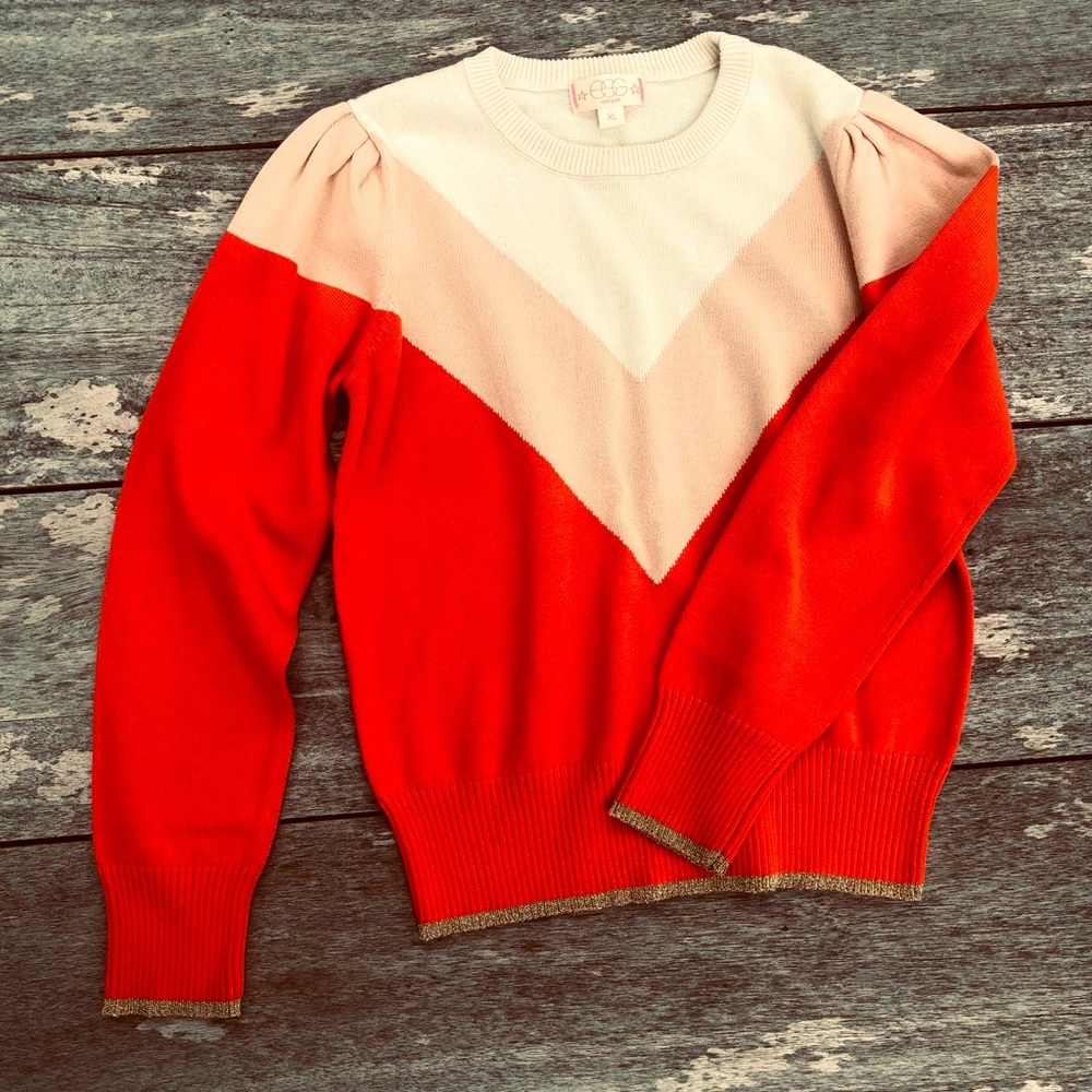 Egg New York chevron sweater size 8.